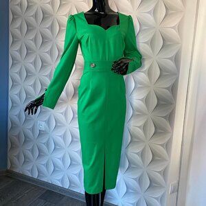 HOST PICK ~~~Classy Elegant Green Dress, Made in Europe, Size - M/P